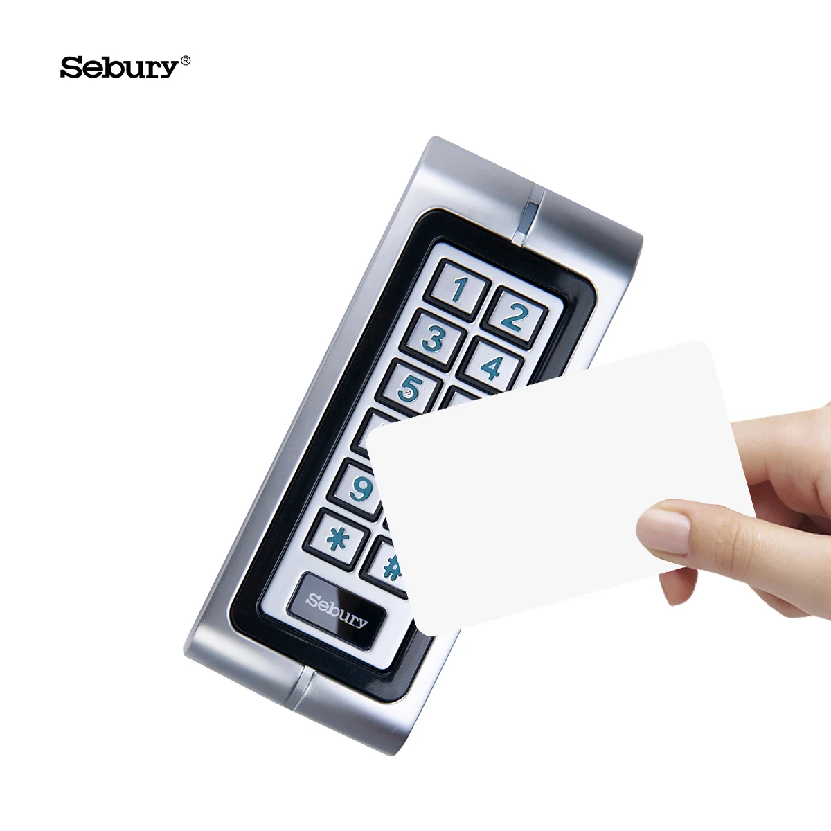 Sebury IP68 RFID Reader Metal Access Control Reader WG26 WG34 Metal Shell Outdoors Applied RFID Keypad Card Reader