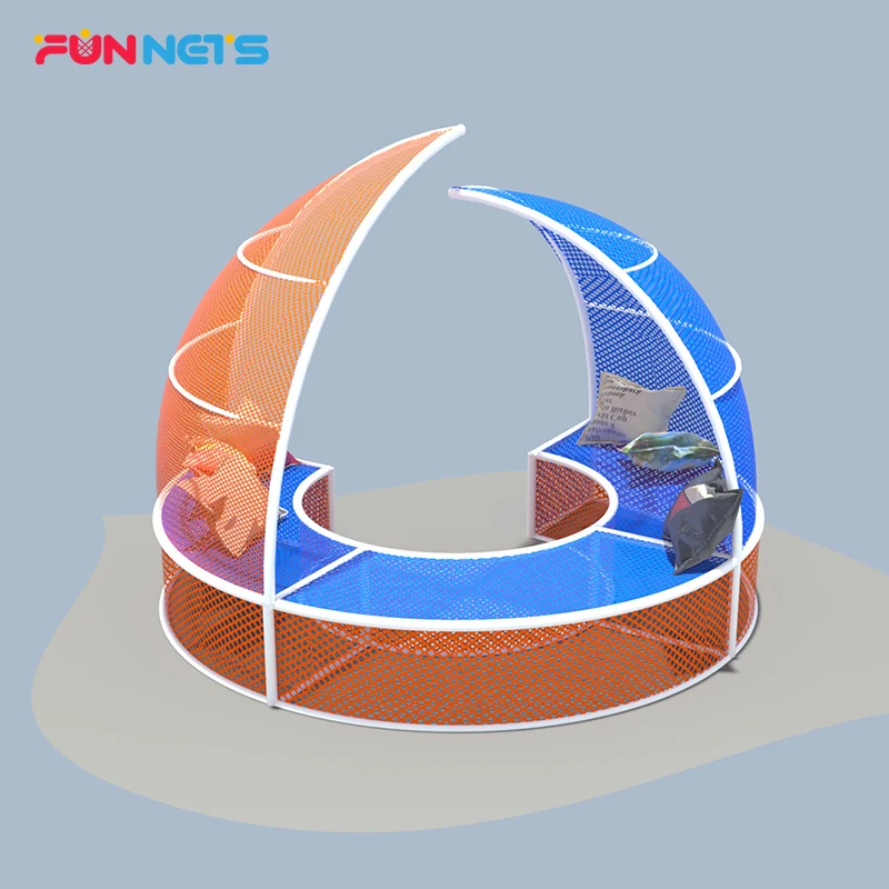 Павильонная конструкция Yun, коммерческая аттракцион, мягкая сетка для игры, детская Крытая сетка для приключений, оборудование для игровой площадки