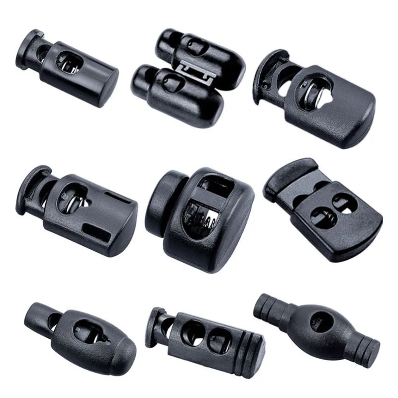 Оптовая продажа по низкой цене Пластиковая Пробка для шнура пластиковые Пружинные пробки цилиндрические переключатели эластичный