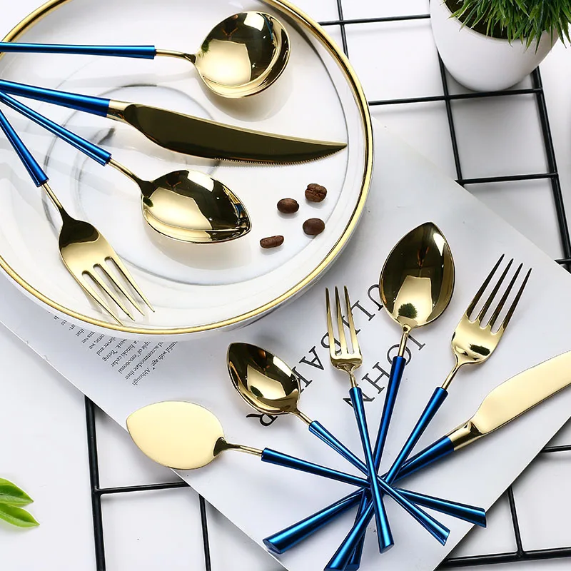 24 Piece Cutlery Set Stainless Steel Tableware Cutlery Set High Quality