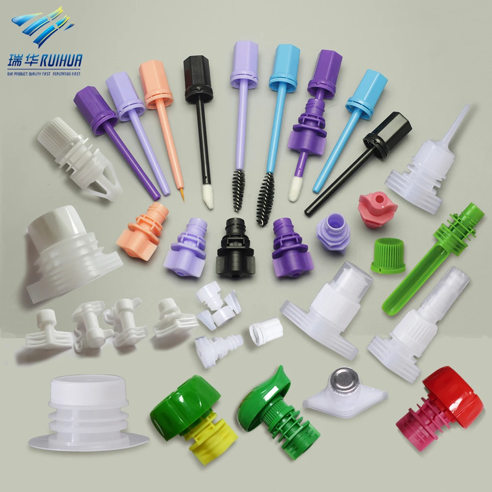 
14mm Cheap pilfer-proof food packaging plastic liquid doypack spout and cap 