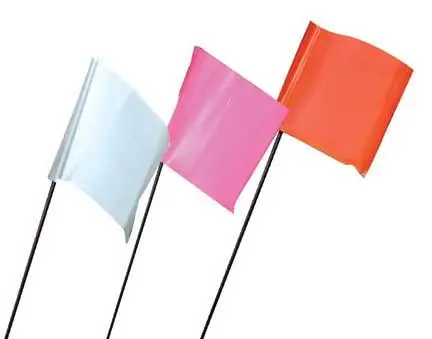 Purple Marking Flags 1000 Pack - 4x5-Inch Marker Flags