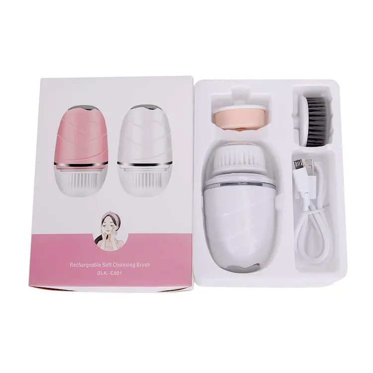 3 in 1 Customize waterproof facial cleansing brush portable electric beauty equipment facial wash brush with mini body