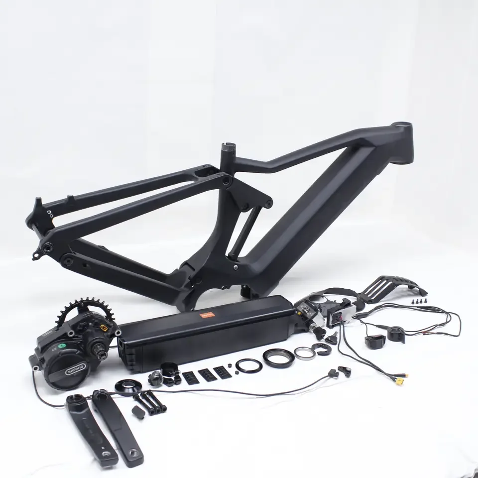 Bafang M500 M510 M600 Mid Drive Motor Carbon Fiber Mtb Bike 29 Inch Full Suspension Frame E Kit With Battery