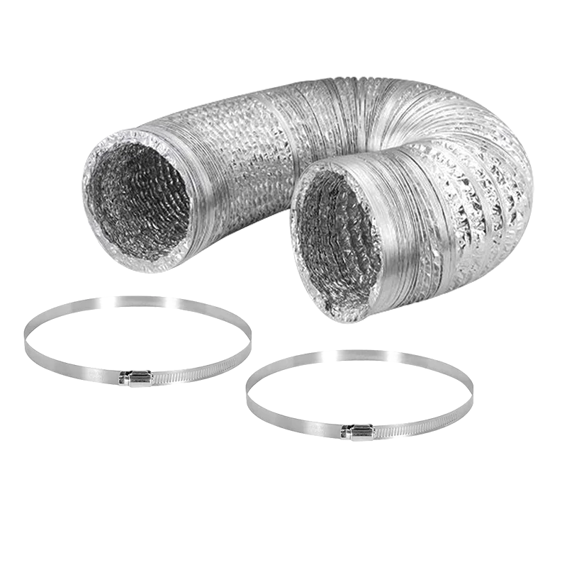 hydroponic growing flange connection flexible hose aluminium ventilation duct