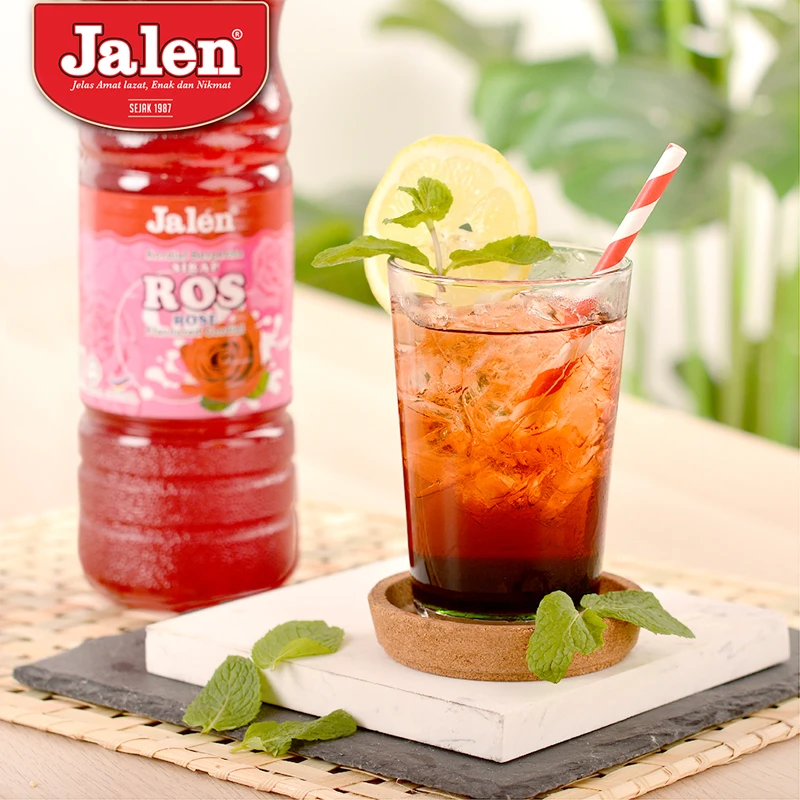 Hot Sale Premium Quality Delicious Sweet Rose Syrup Flavoured Cordial Drink 2L Refreshing And Flavourful