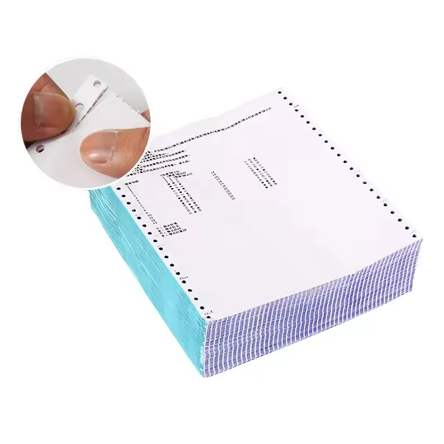 Recommend Invoice Bill Self-copy Paper Blue Image 75*75 NCR Carbonless Paper Rolls