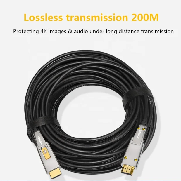 Оптоволоконный кабель HDMI Oem 3d Real 4k 60 Гц для Hdmi 2,0/1,5 м/10 м/50 м/100 м/200 м