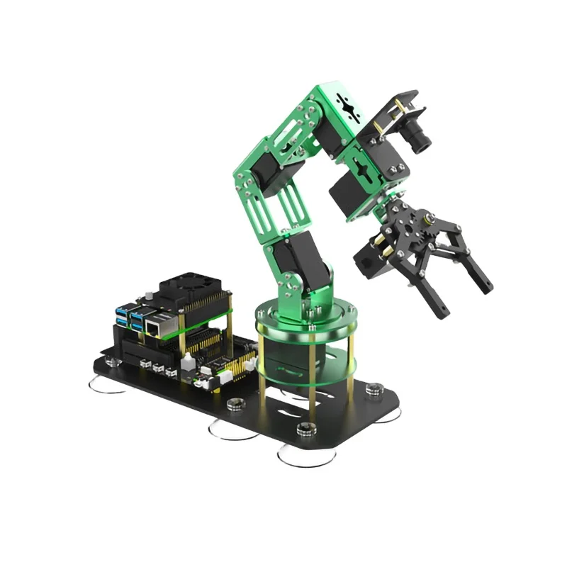 Новейшая Мода Dofbot Ai Vision Роботизированная рука с Ros Python программирование для Raspberry Pi 4B 8Gb/4Gb