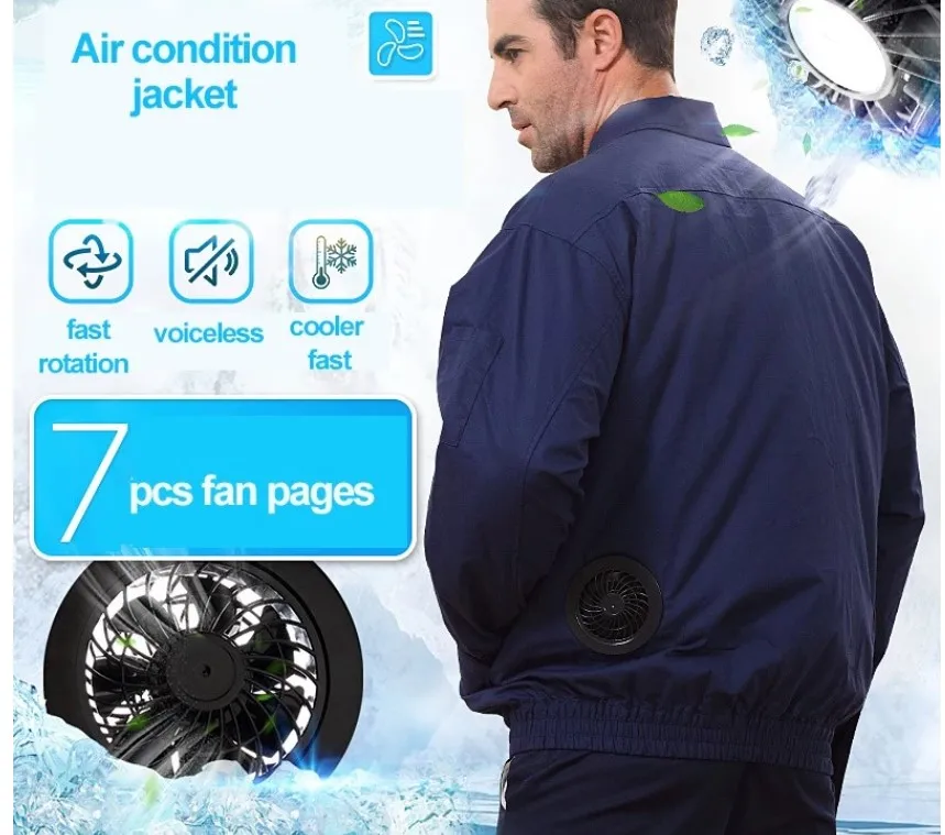 Best gadgets 2022 technologies Personal ac unit wearable air conditioned shirt jacket with built in fan