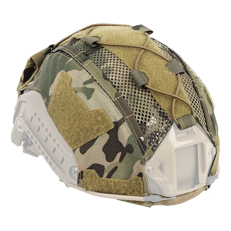Tactical Accessories Helmet Cover with Battery Pouch Weight Balanced Pouch Nylon Fast Helmet Cover