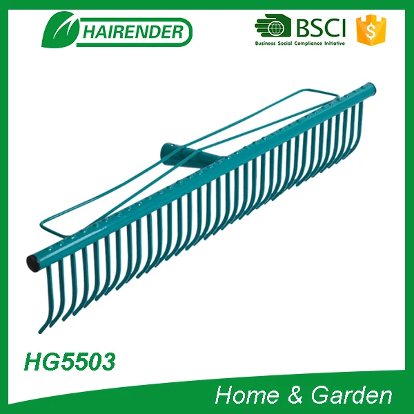 
farm digging durable garden lawn rake teeth leaf rake 