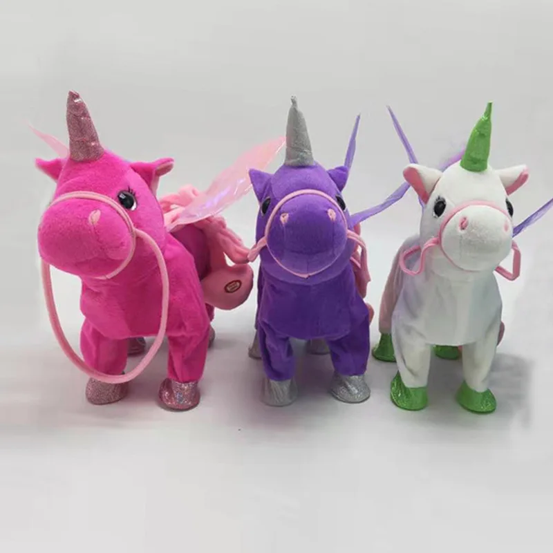 CE/ASTM 2024 Hot Selling Plush Toy Colorful Pony for Children Customized Stuffed Animals Toys Cuddly Unicorn Decoration