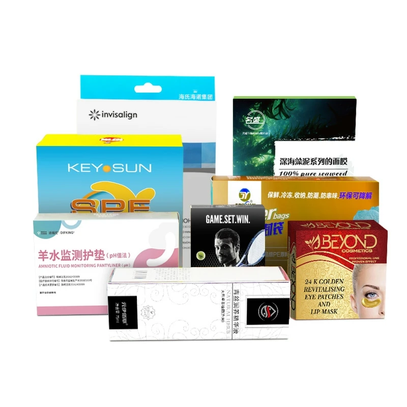 Упаковочная коробка для косметики, индивидуальная цветная подарочная коробка, маска, дизайн упаковки и печать продукта