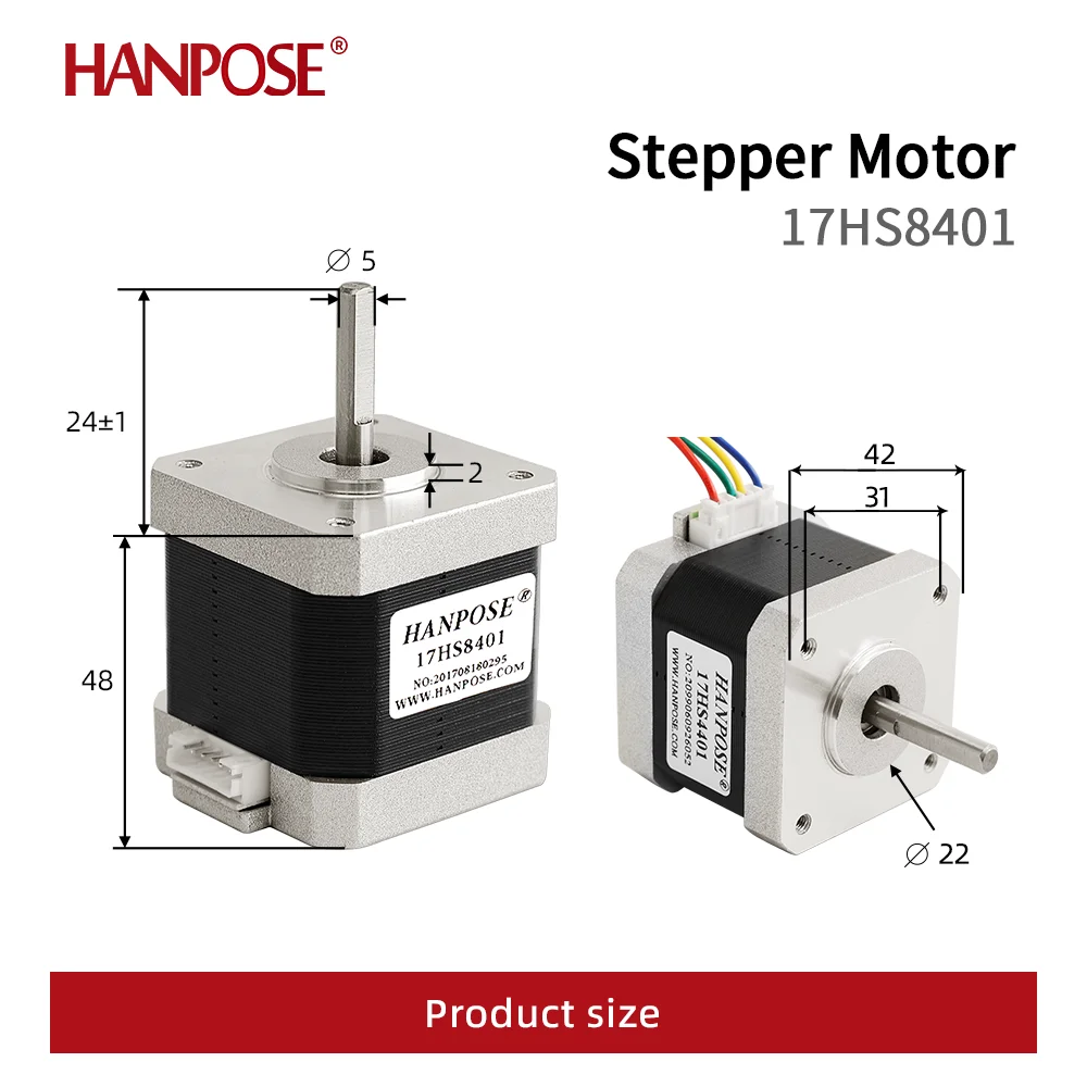 17HS8401 1.7A  52N.cm 1.8 degree  linear vibration motor 12v Electric toys and appliances for 3D printer nema 17 stepper motor