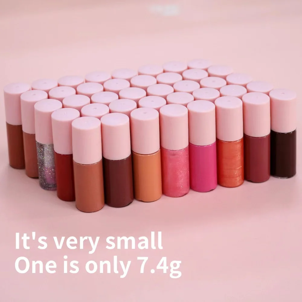 Korean Magic Glossy Lip Tint Matte Clear Lipgloss Pigment Private Label Pink Lip Gloss Organic Liquid Lipstick Set