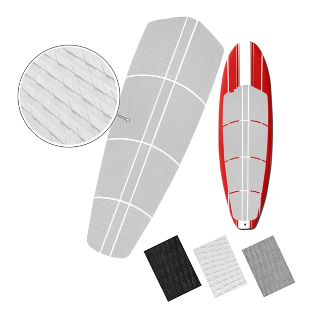 Surf SUP Deck Traction Pad Premium EVA with Tail Kicker 3M Adhesive for Paddleboard Longboard Surfboard