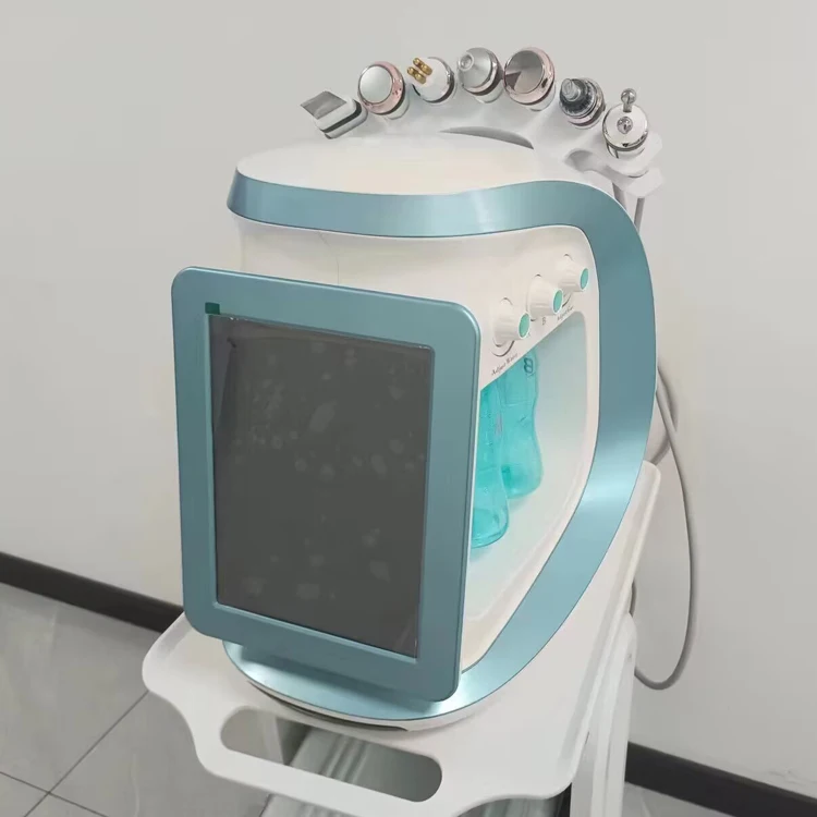 8 In 1 Facial Skin Scrubber Cleaning Bio Aqua Plus Hydra Small Bubble Oxygen Jet Spray Hydro Microdermabrasion Machine