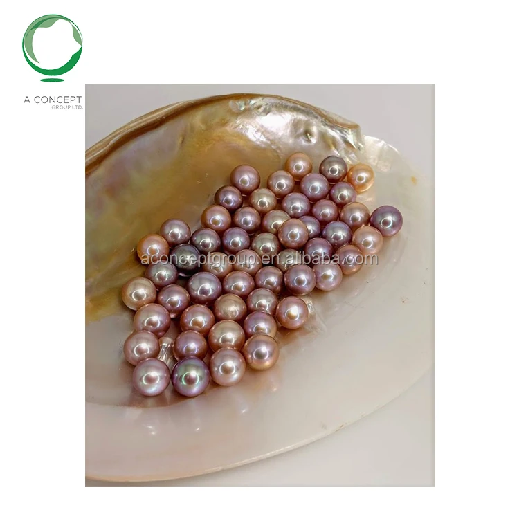 7-7.5MM Natural Necleus Near Round Loose Fresh Water Pearl, pearl necleus