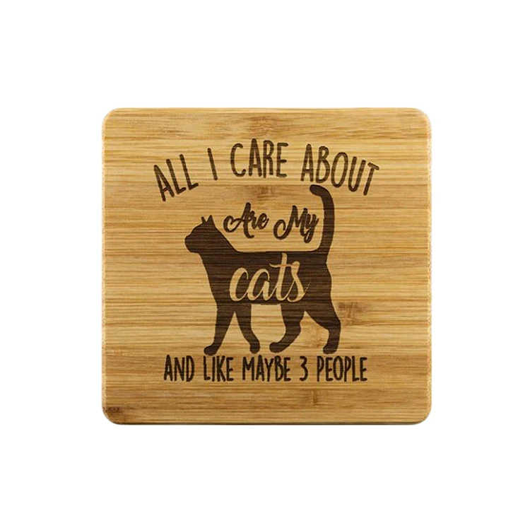 Eco-friendly Bamboo Coaster Healthy Carving Craft Bamboo Mat Handmade Insulated Pads Bamboo Trivet&Coaster Hot Pot Pad