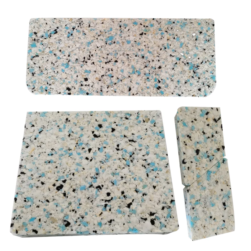 OEM/ODM Recycled Foam Pad Customized Shape Soft Rebound Bonded Foam Mattress Sofa Topper Factory Protective Cushioning Material