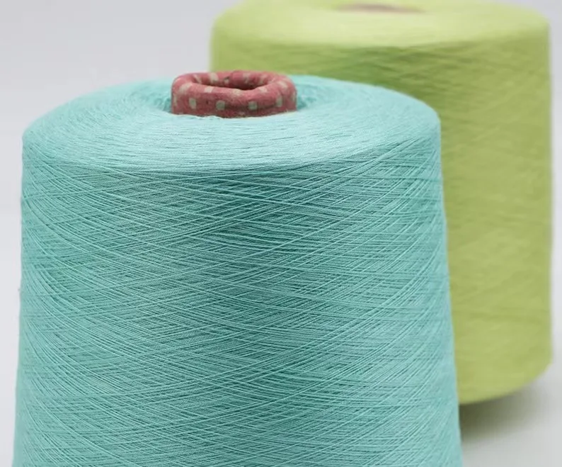 Manufacturer 2/30S 100% viscose mercerized cotton knitting yarn combed yarn for sweater with multi color