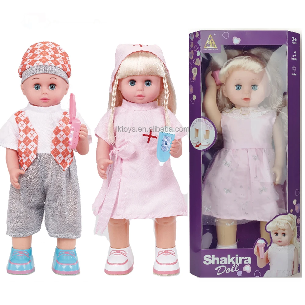 Удачные игрушки новый трендовый продукт музыкальная электрическая кукла ходячая и говорящая для детей от китайского производителя