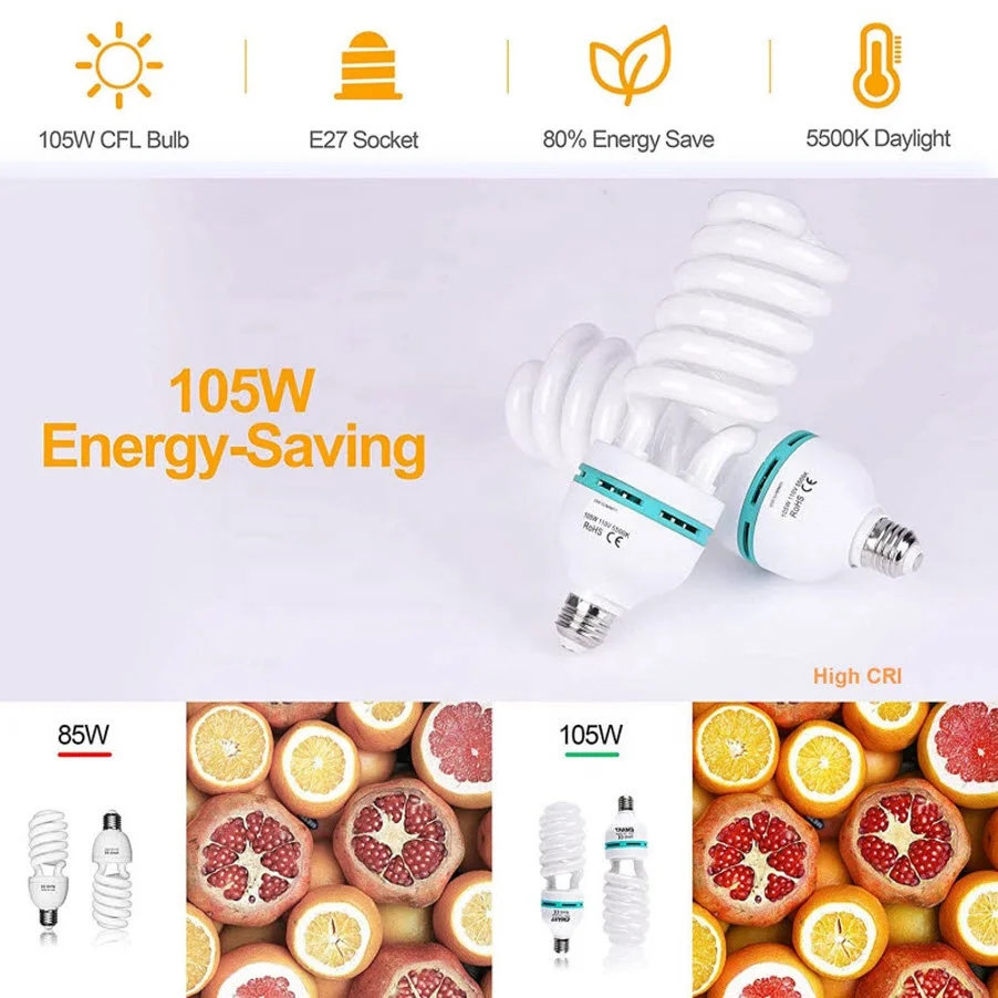 Takenoken Photo Studio Accessories Softbox Lighting Kit 50x70cm Professional Photography Camera Light Equipment For Filming