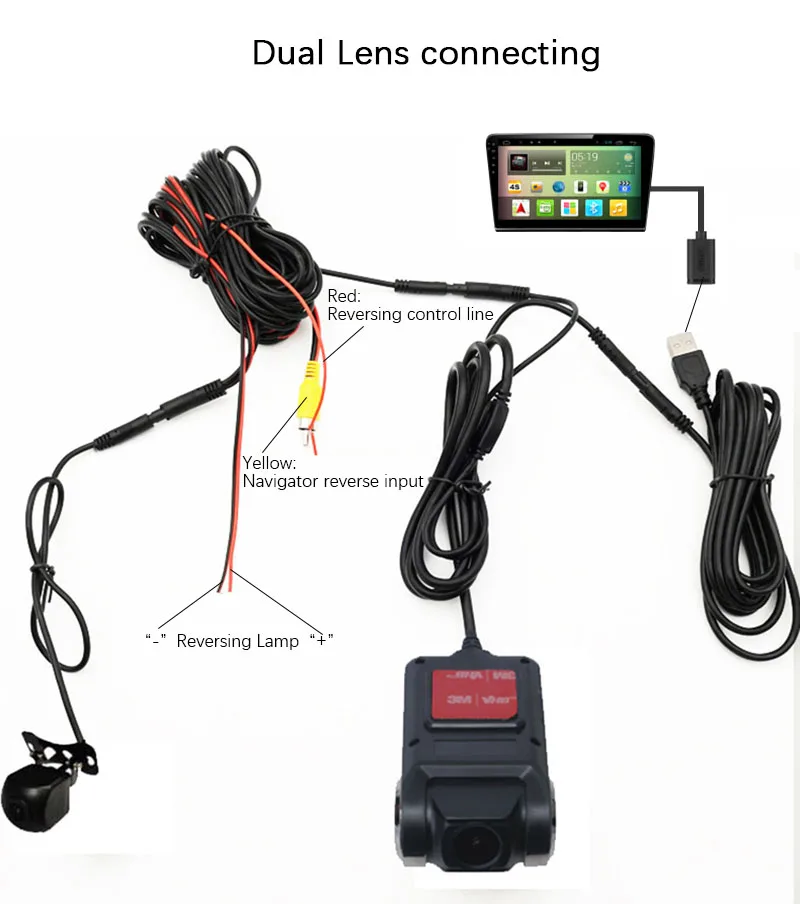 USB DVR Dash Cam 1080P Car Digital Night Vision Driving Recorder for Car Android Radio Stereo Multimedia DVD Video Player