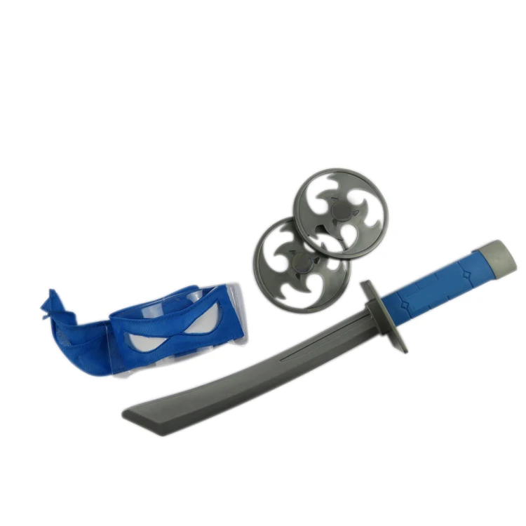 plastic turtle shell Back-wearable role play cosplay Ninja weapon toys set for kid