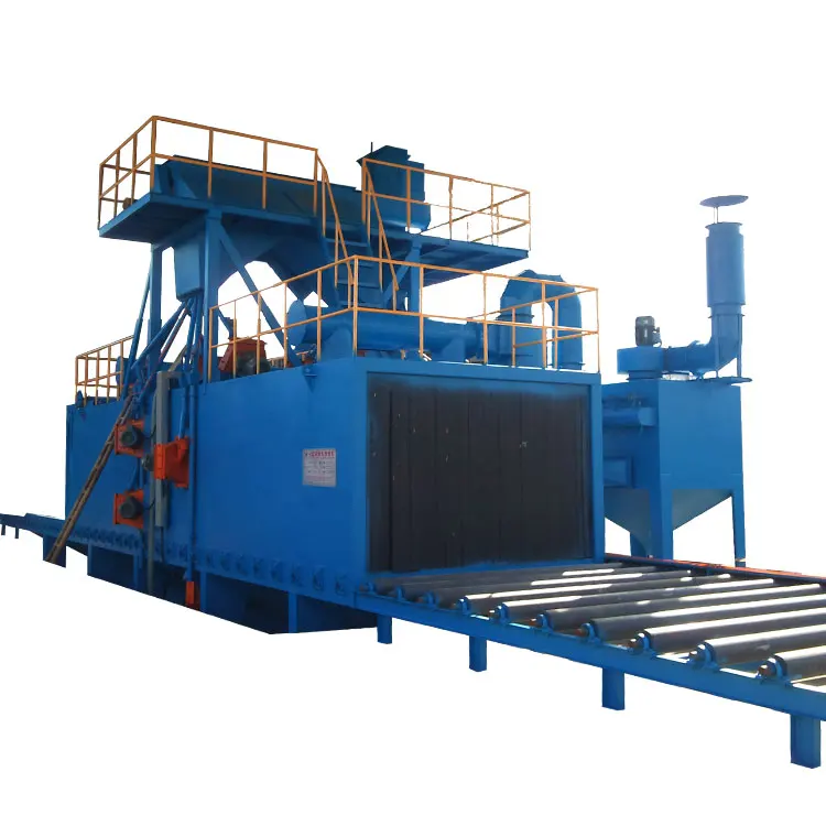 Roller Conveyor Shot Blasting Machine For Cleaning Car Parts