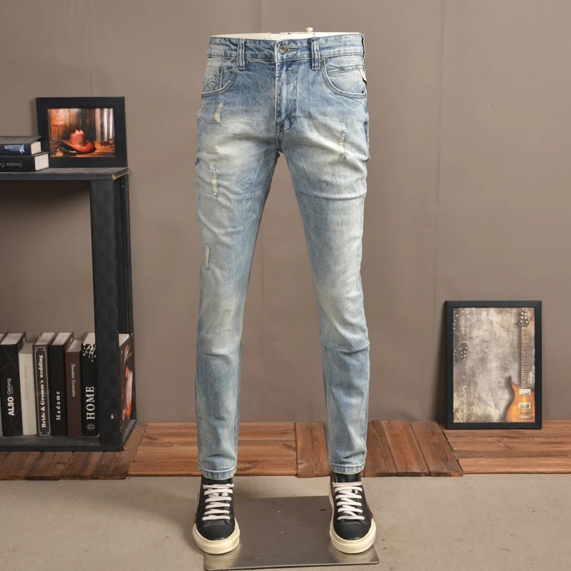 Wholesale Fashion Stretchy Jeans For Men Hot Sale High Quality Mens Jeans
