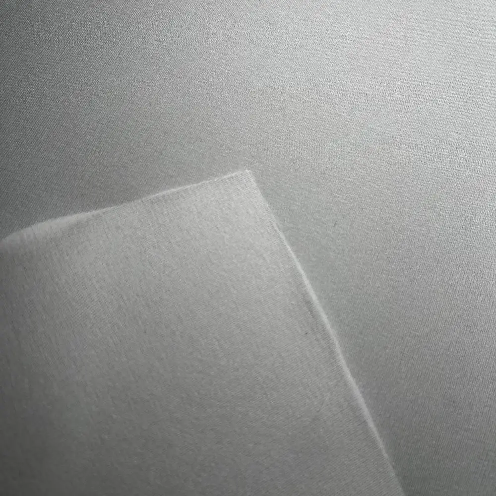 White Black 100% Polyester Waterjet Water Jet Loom Woven Fusible Polyester Interlining