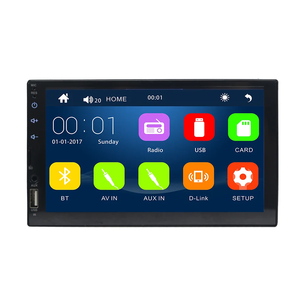 Система Wince 2din автомобильное радио mp5 Автомобильная электроника с BT mirror link usb