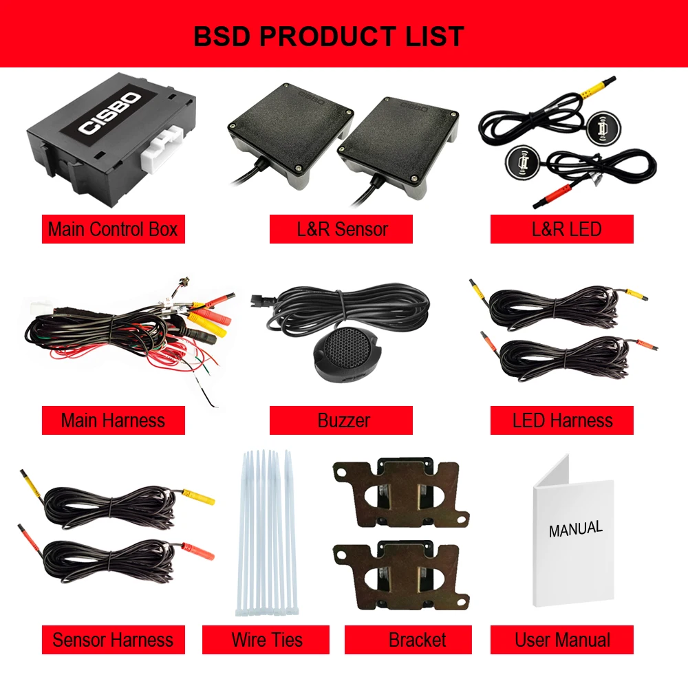 77ghz bsd system microwave radar blind spot detection system for car