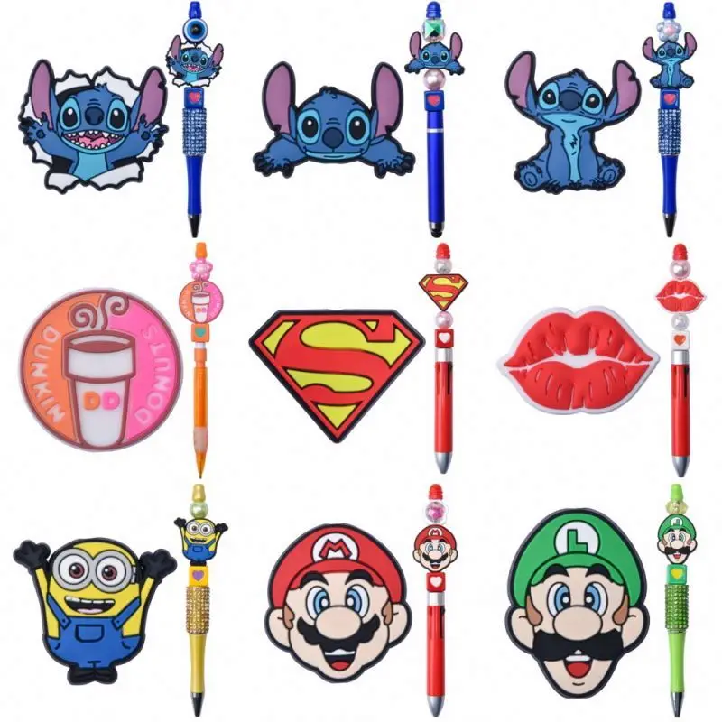 Silicone Pvc New Hot Ball Sale Focal Beads Of Pen Making Baseball Accessories For Diy Soft Focal Beadable For Pens Making