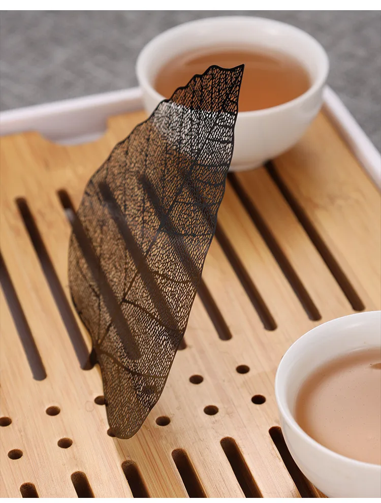 304 Bodhi leaves Creative personality separator tea filter Kung Fu tea set supplies stainless steel tea filter