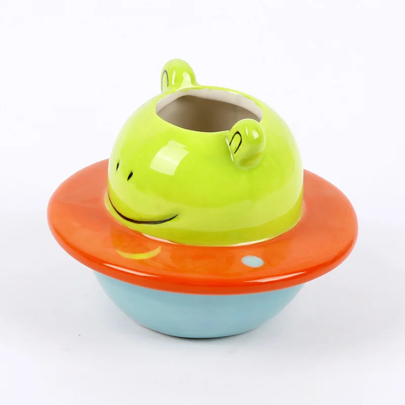 Home Decor Gift Flower Pots Ceramic Animal Succulent Planter Cute Frog Animal Flowerpot