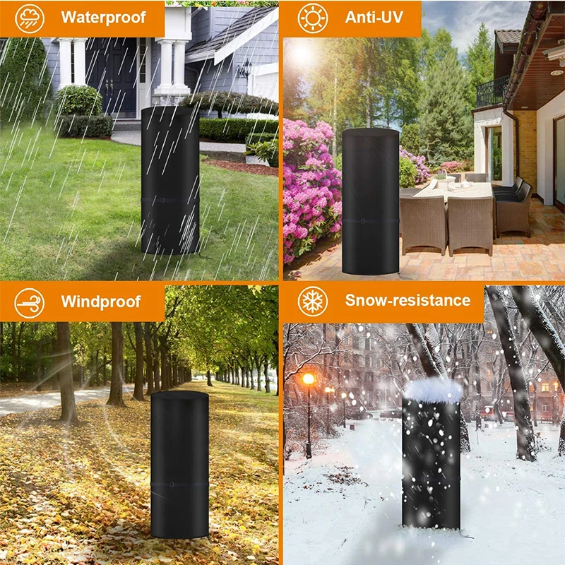 High Quality Heavy Duty Waterproof Round Patio Heater Cover For Outdoor Use