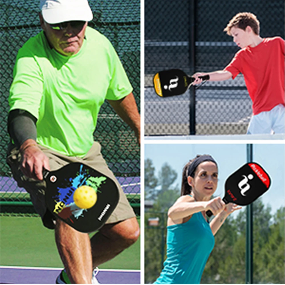 2020 New USAPA Approved Graphite Face Honeycomb Polymer Core OEM Lightweight carbon fiber pickleball paddle set