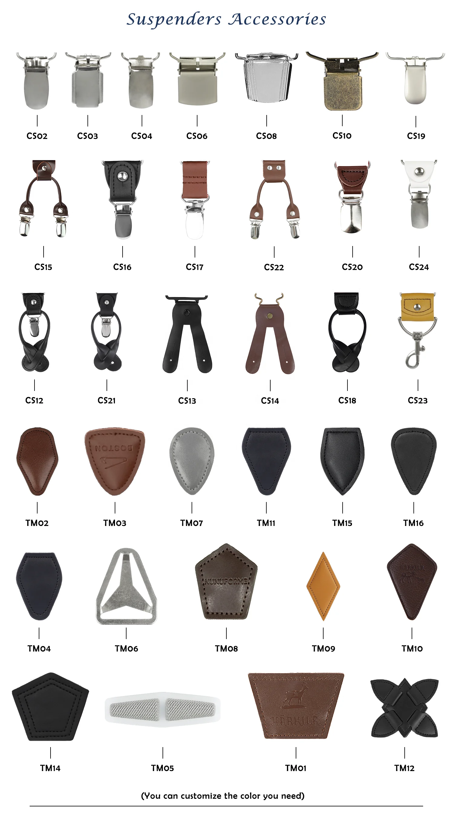 Top Quality Boutique Cute Factory Supply Customized Red Point Colorful Elastic Button Suspenders