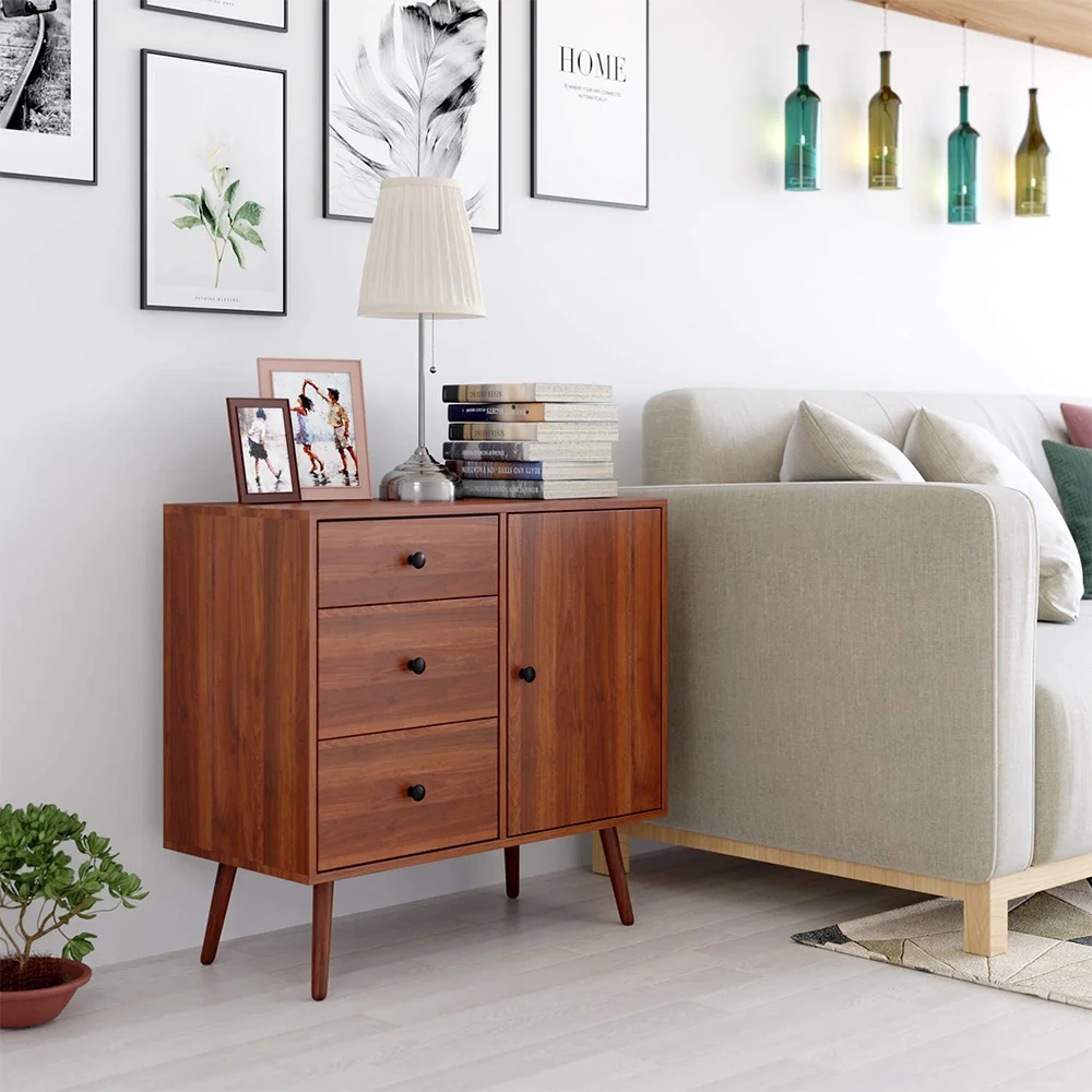 New Modern Design Home Dining Buffet Sideboard Living Room Bedroom PB Melamine Wooden 3 drawer chest