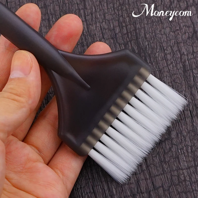 Hair Tint Brush Tools  for Baber Shop Soft Feathered Bristles Handle Baber Accessories Multicolor Glitter