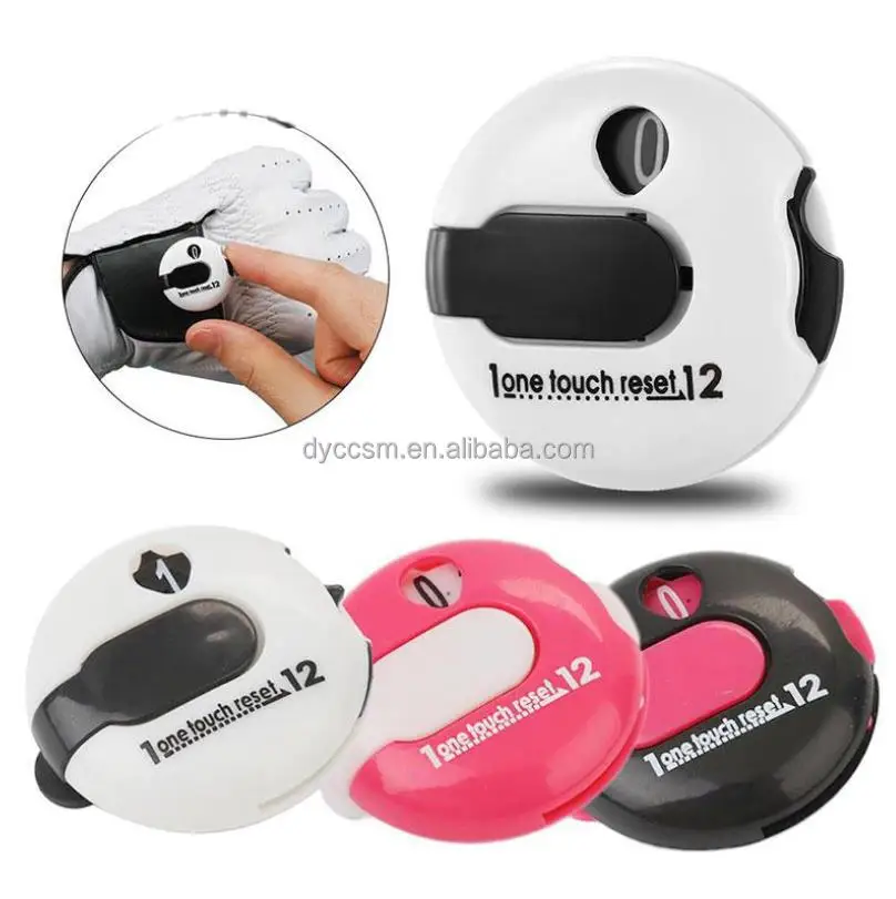 Wholesale Golf Score Counter Golf Stroke Clicker With One Touch Reset For Golf Course Scorekeeper Mitten Clip Pole Counter