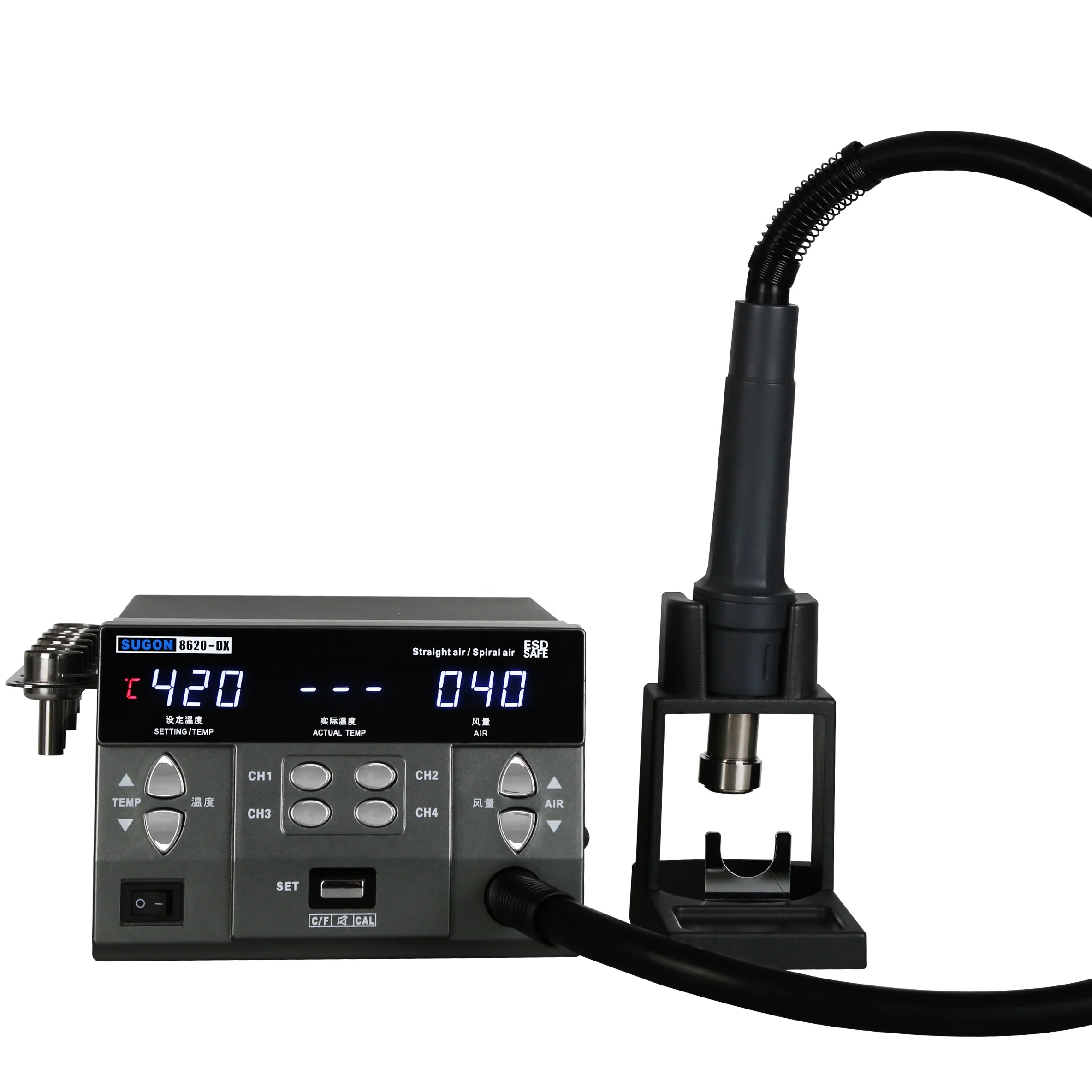  Паяльная Тепловая пушка SUGON 8620DX высокой мощности 1300 Вт 60 Гц с элементом быстрого нагревательного пистолета наладочная станция горячим воздухом для