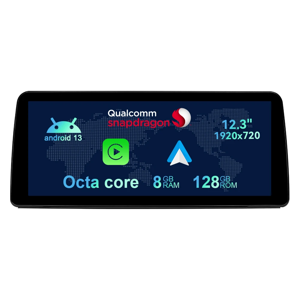 Qualcomm 8 + 256 Android 13 для BMW 5 серии E60 E61 E63 E64 2005-2012 CCC CIC Carplay AutoRadio автомобильный Радио мультимедийный плеер