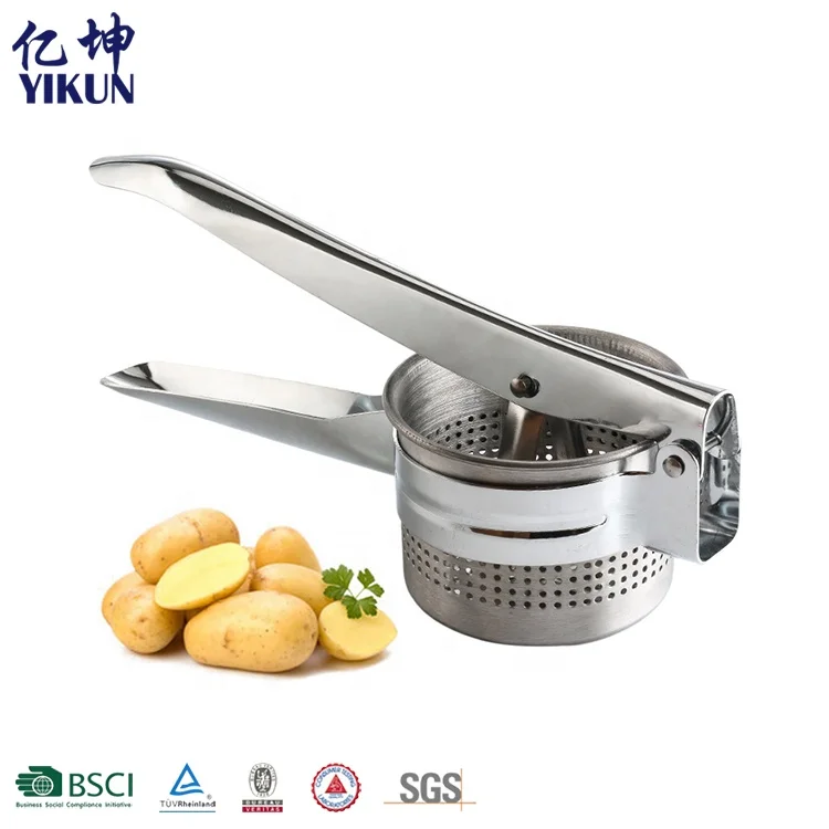 Professional Stainless Steel Baby Food Durable Stainless Steel Potato Ricer And Masher