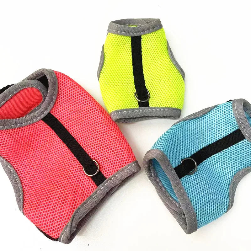 Pet Accessories Rabbit Harnesses Vest Leashes Set Small Animal Guinea Pig Hamsters Soft Mesh Harness With Leash