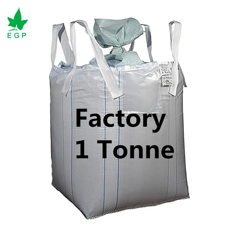 EGP 95x95x135cm Ton Jumbo Bag Specification Polypropylene FIBC Sandbags Woven Bags 1000kg Transport Packing