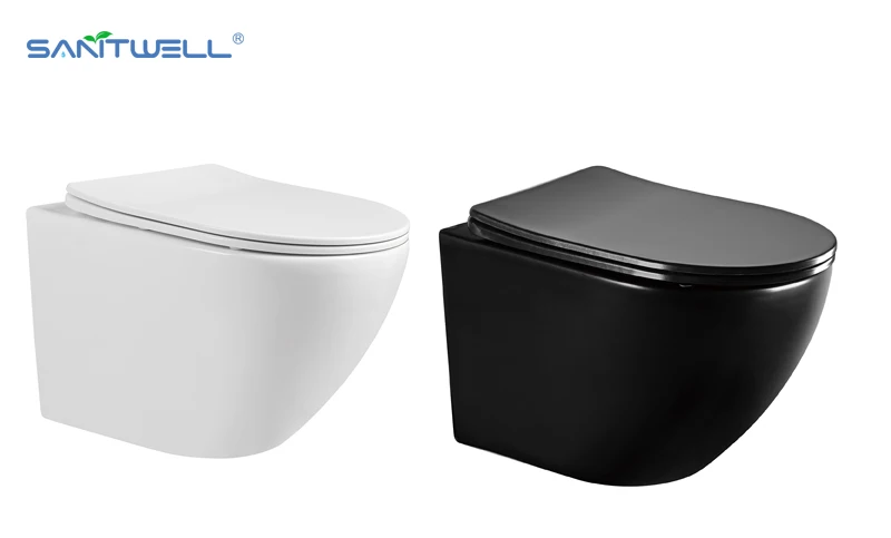 Matt Black Toilet Wholesale Sanitary Project Bathroom tank Hidden Wc Europe Money Save Toilette Bath